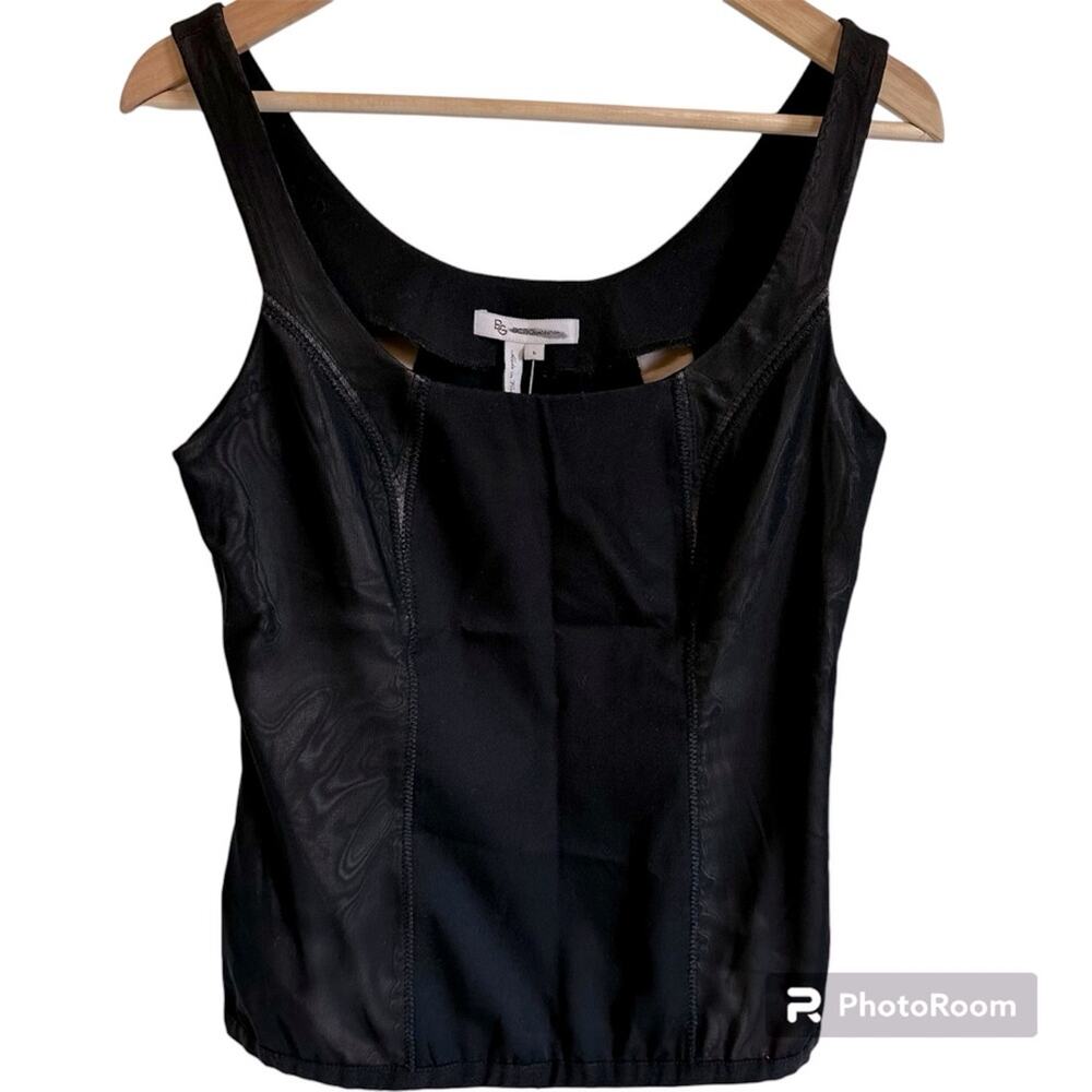 BCBG women’s blouse tank‎ top size 6 NWT black